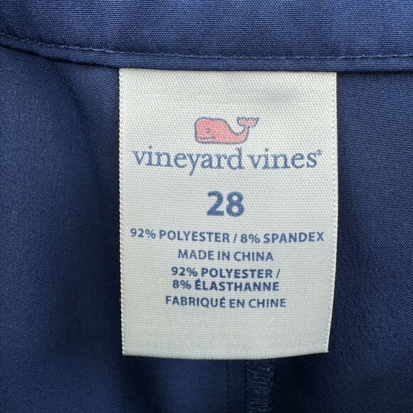 VINEYARD VINES Tilefish Tech Blue Gray Board Shorts Swim Trunks Size 28 - Picture 5 of 5